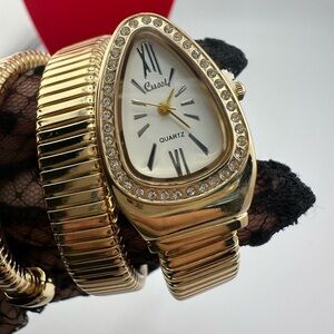 Luxury Serpenti Elegant Gold Wrap Women's Watch